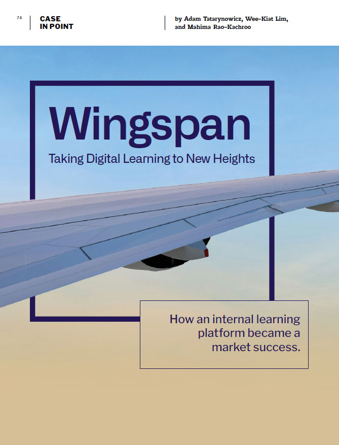 Wingspan: Taking Digital Learning to New Heights Wingspan: Taking Digital Learning to New Heights