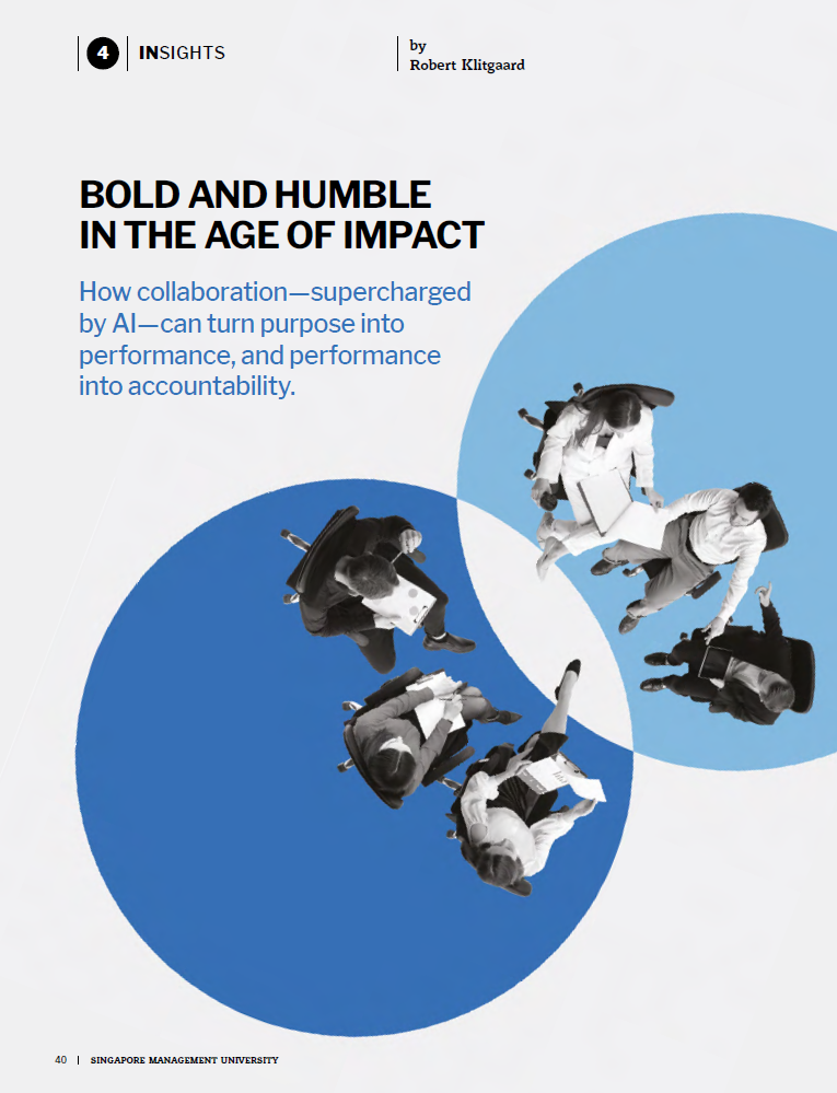 Bold and Humble in the Age of Impact